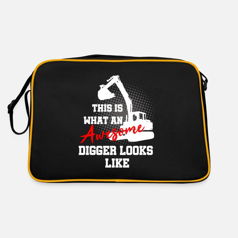 Heavy machinery operator for excavator operators Retro Bag