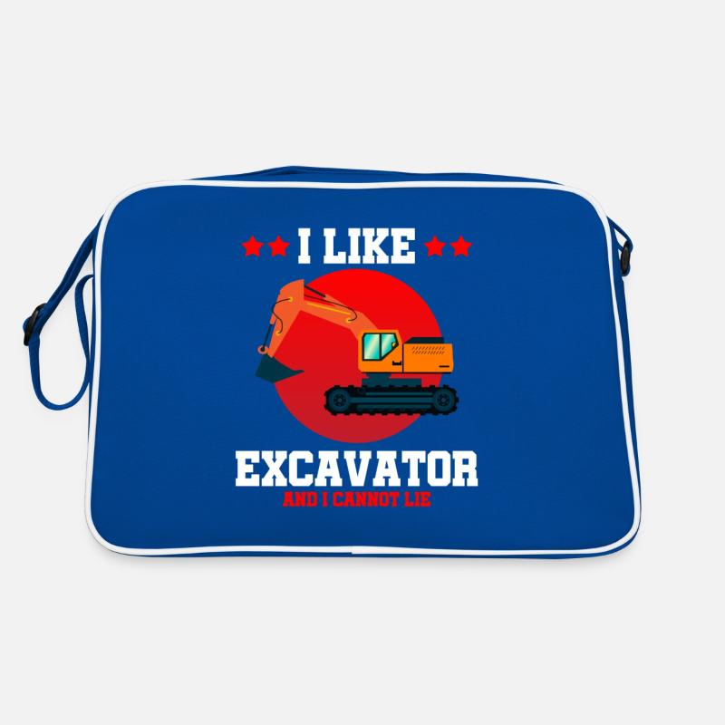 Excavator for excavator operator Retro Bag