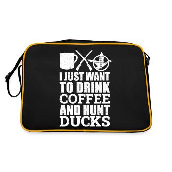Saison de chasse au canard Chasse aux oiseaux chasseurs - Sac Retro - noir/or - Dos