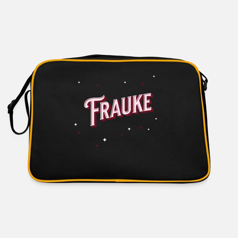 Frauke Namen personalisiert Retro Tasche
