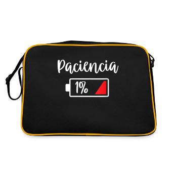 Divertida Camiseta de Paciencia de 1 - Sac Retro - noir/or - Dos