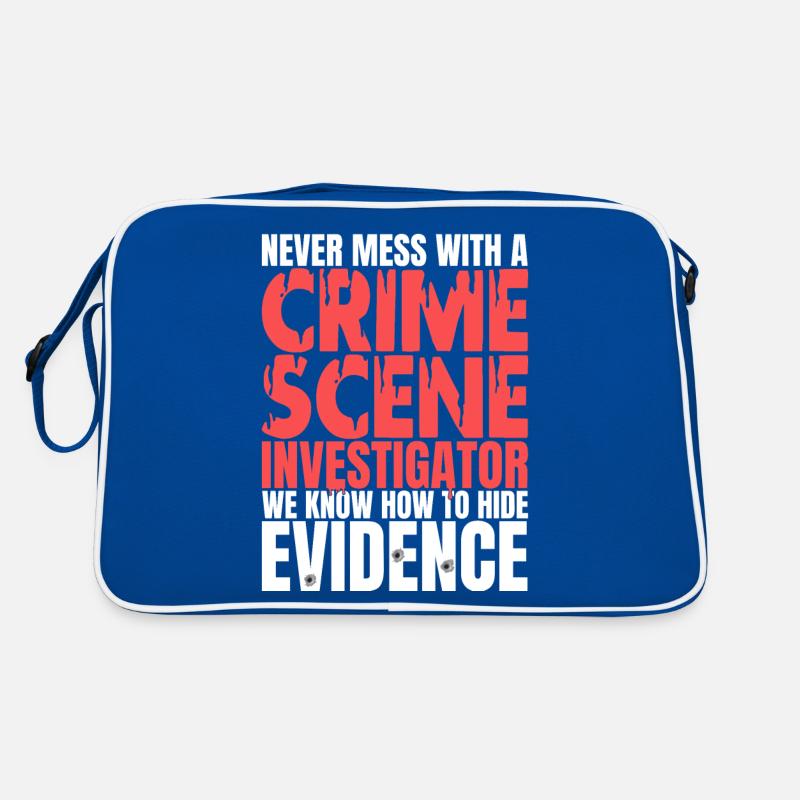 Kriminaltechniker Tatortermittler Forensik Spruch Retro Tasche