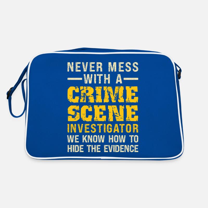 Kriminaltechniker Tatortermittler Forensik Spruch Retro Tasche