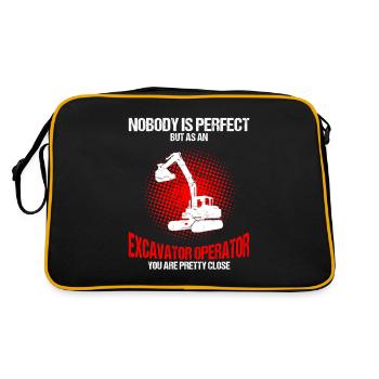 operator and heavy machinery operator - Retro Bag - black/gold - Back