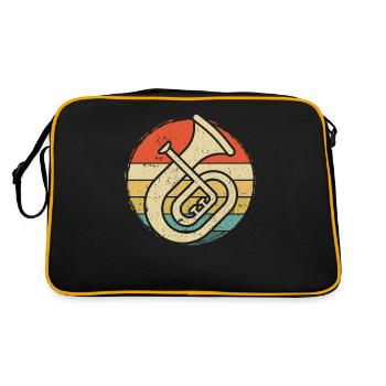 Tenorhorn Joueur de Tenorhorn Joueur de Tenorhorn Joueur de Tenorhorn - Sac Retro - noir/or - Dos