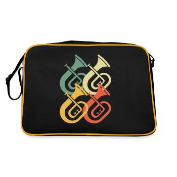 Tenorhorn Joueur de Tenorhorn Joueur de Tenorhorn Joueur de Tenorhorn - Sac Retro - noir/or - Dos