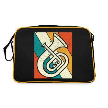 Tenorhorn Joueur de Tenorhorn Joueur de Tenorhorn Joueur de Tenorhorn - Sac Retro - noir/or - Dos