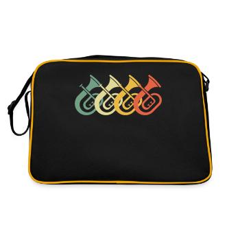 Tenorhorn Joueur de Tenorhorn Joueur de Tenorhorn Joueur de Tenorhorn - Sac Retro - noir/or - Dos