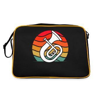 Tenorhorn Joueur de Tenorhorn Joueur de Tenorhorn Joueur de Tenorhorn - Sac Retro - noir/or - Dos