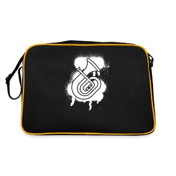 Tenorhorn Joueur de Tenorhorn Joueur de Tenorhorn Joueur de Tenorhorn - Sac Retro - noir/or - Dos