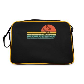 Tenorhorn Joueur de Tenorhorn Joueur de Tenorhorn Joueur de Tenorhorn - Sac Retro - noir/or - Dos