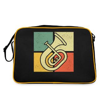 Tenorhorn Joueur de Tenorhorn Joueur de Tenorhorn Joueur de Tenorhorn - Sac Retro - noir/or - Dos