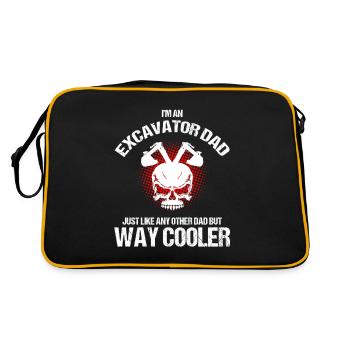 operator and heavy machinery operator - Retro Bag - black/gold - Back