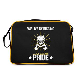 operator and heavy machinery operator - Retro Bag - black/gold - Back