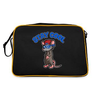 Conception d’opossum pour les amateurs d’opossum et d’opossum - Sac Retro - noir/or - Dos