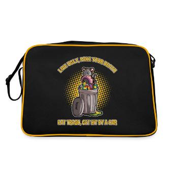 Conception d’opossum pour les amateurs d’opossum et d’opossum - Sac Retro - noir/or - Dos