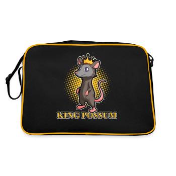 Conception d’opossum pour les amateurs d’opossum et d’opossum - Sac Retro - noir/or - Dos