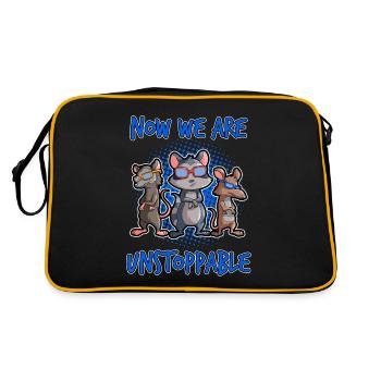 Conception d’opossum pour les amateurs d’opossum et d’opossum - Sac Retro - noir/or - Dos