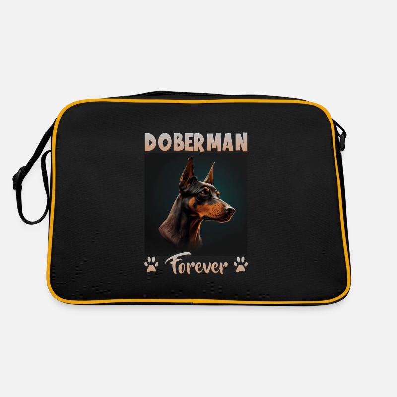 Dog saying Doberman design for dog lovers Retro Bag