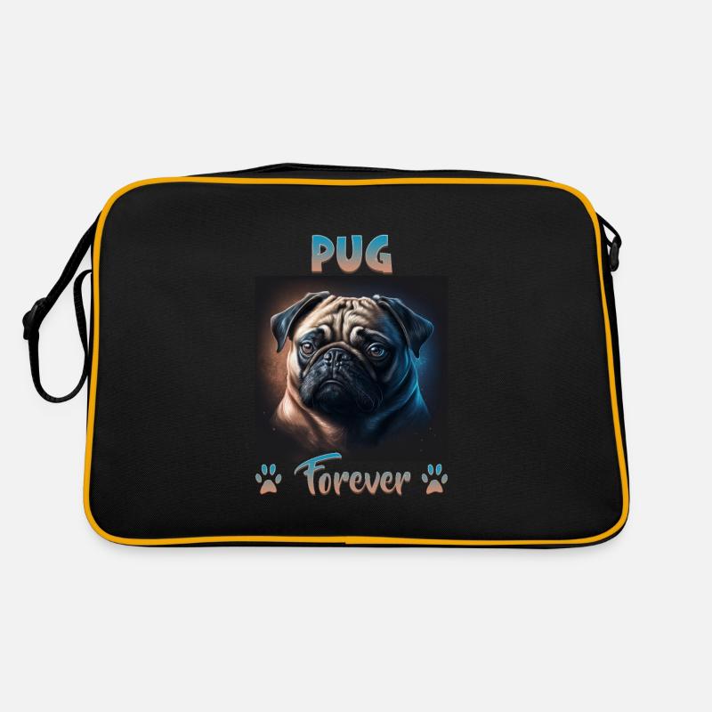 Dog Saying Pug Design for Dog Lovers Retro Bag