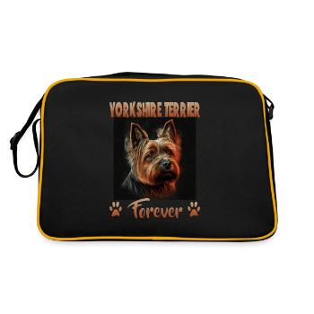 Dog Saying Yorkshire Terrier Design pour - Sac Retro - noir/or - Dos