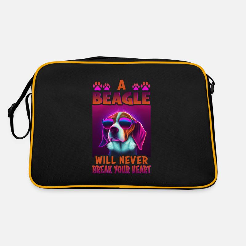 Beagle Hunde Spruch Beagle Design Retro Tasche