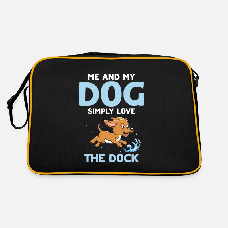 Conception de plongée à quai pour le saut de chien et le chien de quai Sac Retro