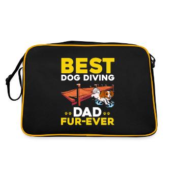 Dock Diving Design for Dog Jumping and Dock Dog - Retro Bag - black/gold - Back