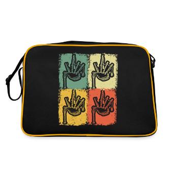 Bagpipes Bagpipes Bagpipe - Retro Bag - black/gold - Back