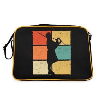 Bagpipes Bagpipes Bagpipe - Retro Bag - black/gold - Back