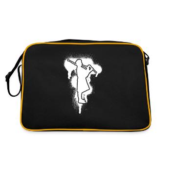 Bagpipes Bagpipes Bagpipe - Retro Bag - black/gold - Back