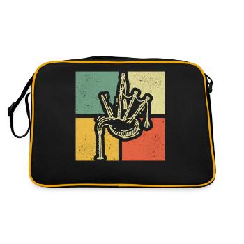 Bagpipes Bagpipes Bagpipe - Retro Bag - black/gold - Back