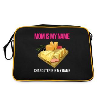 Devis fromagerie pour les amateurs de fromage Gouda et de Gouda - Sac Retro - noir/or - Dos