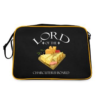 Design de charcuterie pour les fromagers - Sac Retro - noir/or - Dos