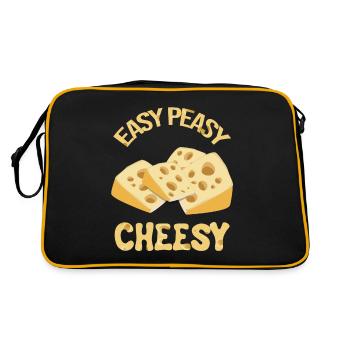 Devis fromagerie pour les amateurs de fromage Gouda et de Gouda - Sac Retro - noir/or - Dos