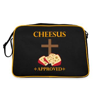Devis fromagerie pour les amateurs de fromage Gouda et de Gouda - Sac Retro - noir/or - Dos