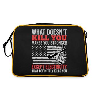 Réseau électrique électrique haute tension - Sac Retro - noir/or - Dos