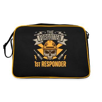 High Voltage Electrician Power Grid - Retro Bag - black/gold - Back