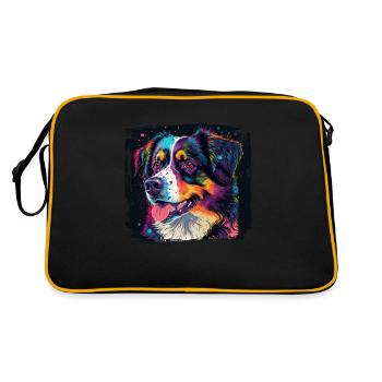 Chiens Berger australien amoureux des chiens Aussie - Sac Retro - noir/or - Dos