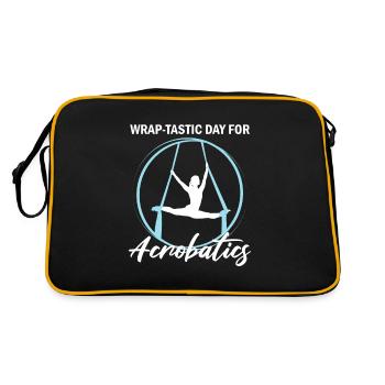 Soies aériennes pour le yoga aérien et la gymnastique aérienne - Sac Retro - noir/or - Dos