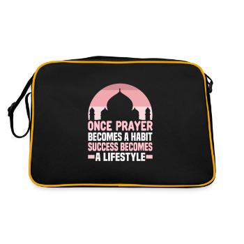Le verset du Coran cite des textes musulmans du Ramadan - Sac Retro - noir/or - Dos