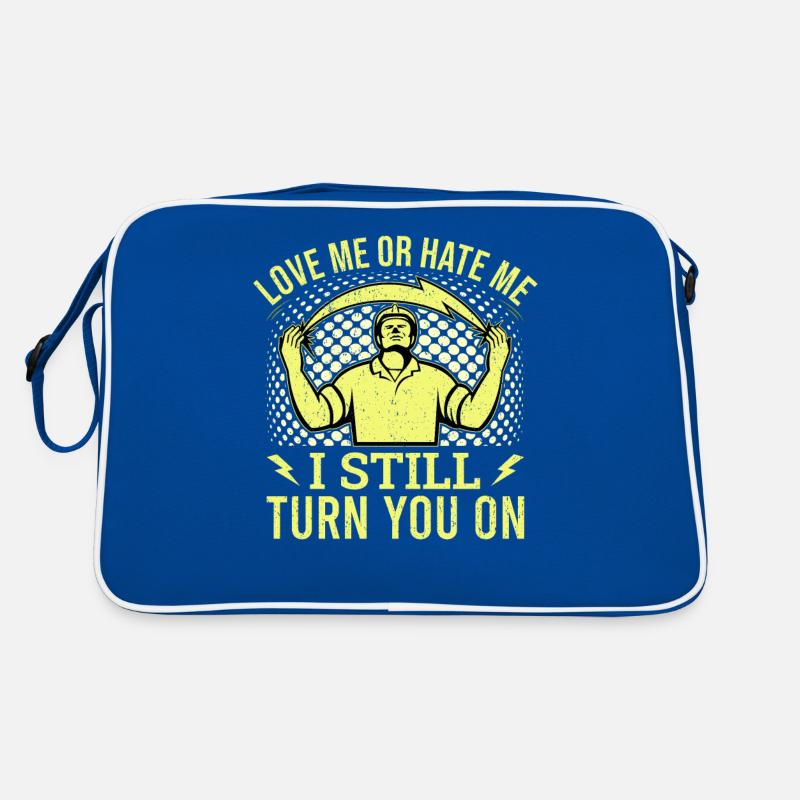 Funny High Voltage Electrician Saying Electrics Retro Bag