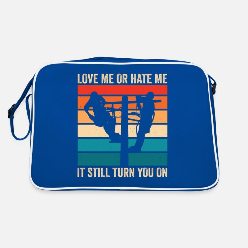 Funny High Voltage Electrician Saying Electrics Retro Bag