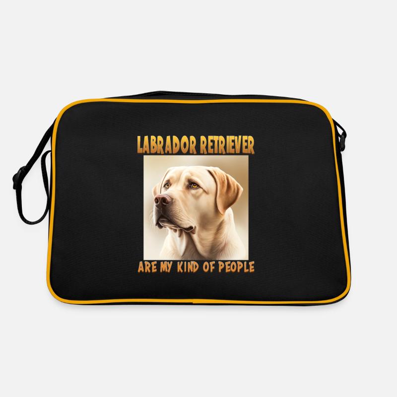 Dog Saying Labrador Retriever Design for Retro Bag