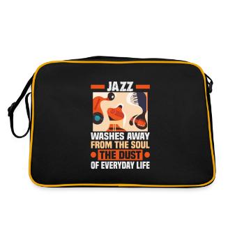Musiciens d’orchestre de musique jazz - Sac Retro - noir/or - Dos
