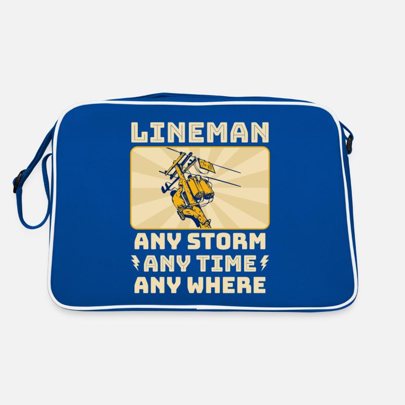 Funny High Voltage Electrician Saying Electrics Retro Bag