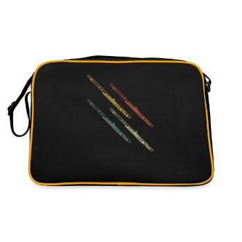 Flûtiste Flûtiste - Sac Retro - noir/or - Dos