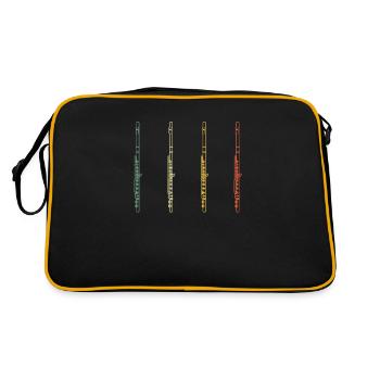 Flûtiste Flûtiste - Sac Retro - noir/or - Dos