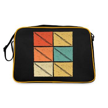 Flûtiste Flûtiste - Sac Retro - noir/or - Dos