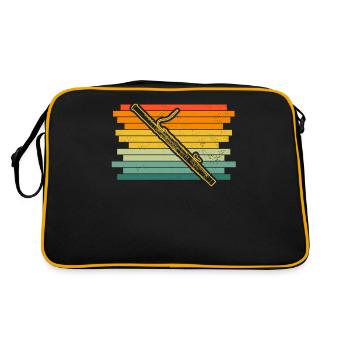 Basson Basson Bassoniste Bassoniste - Sac Retro - noir/or - Dos